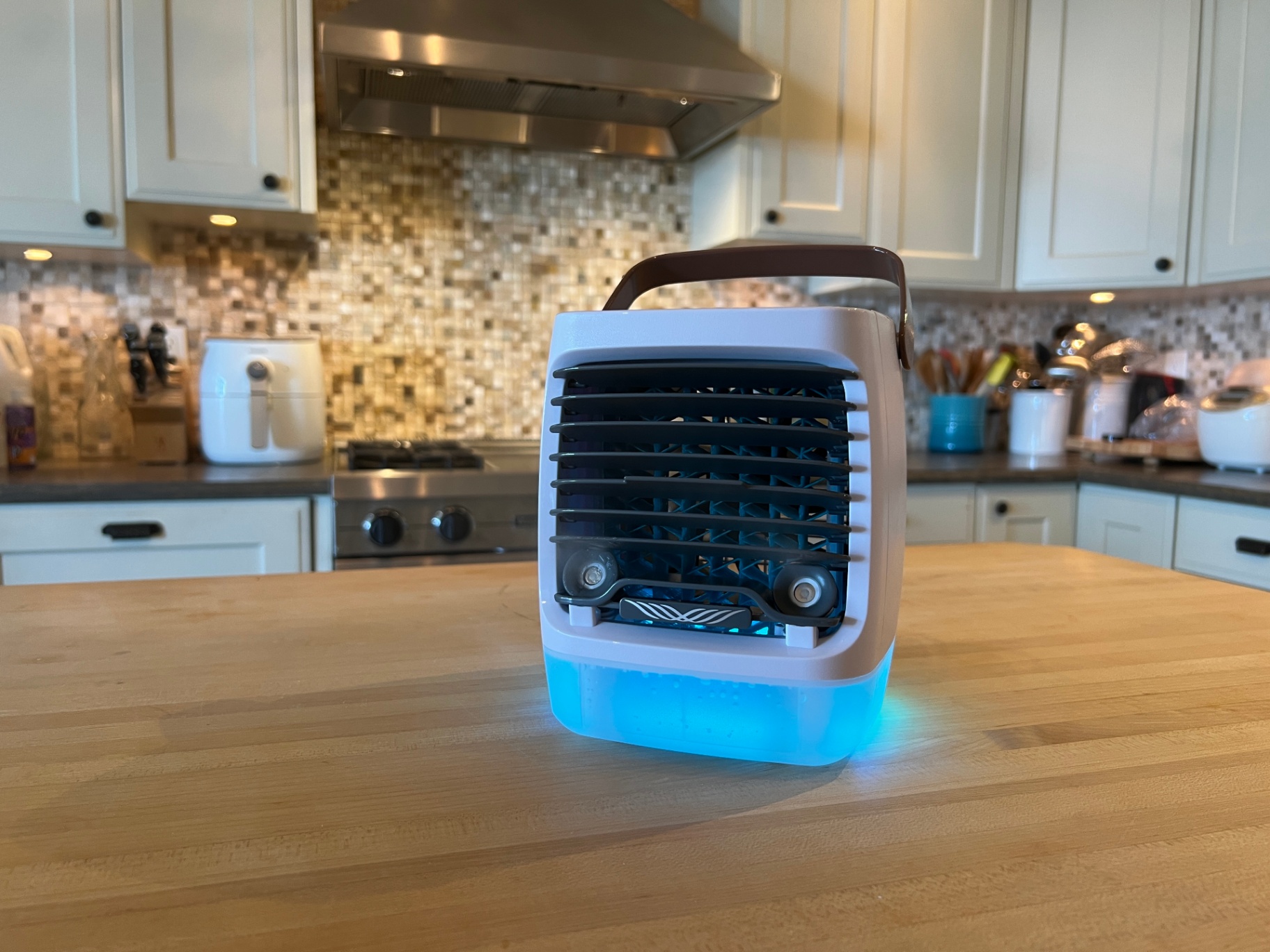 ChillWell 2.0 running on the kitchen counter during the 30-day test
